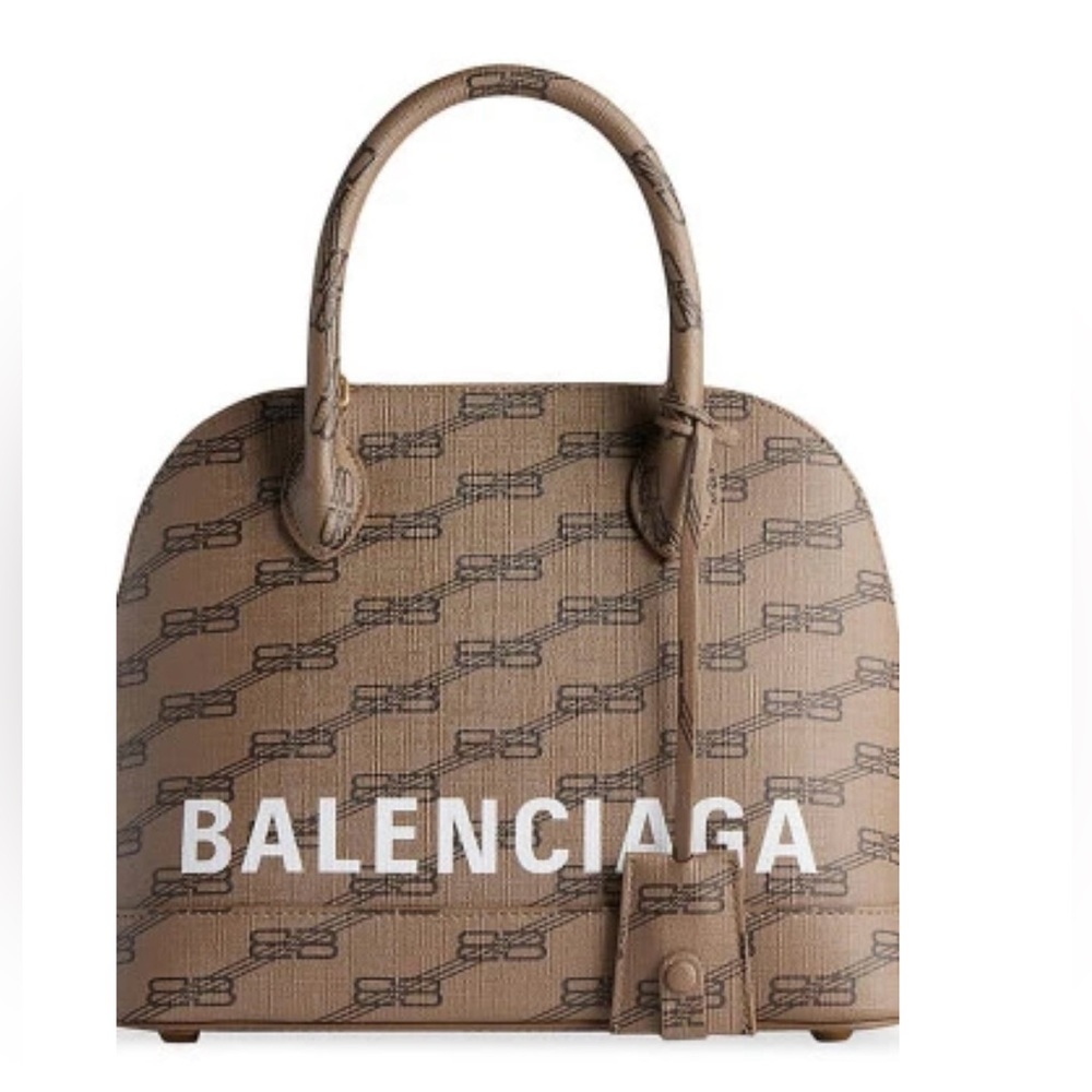 SOLD BALENCIAGA BB Monogram Ville Small Bag - Beige Black!